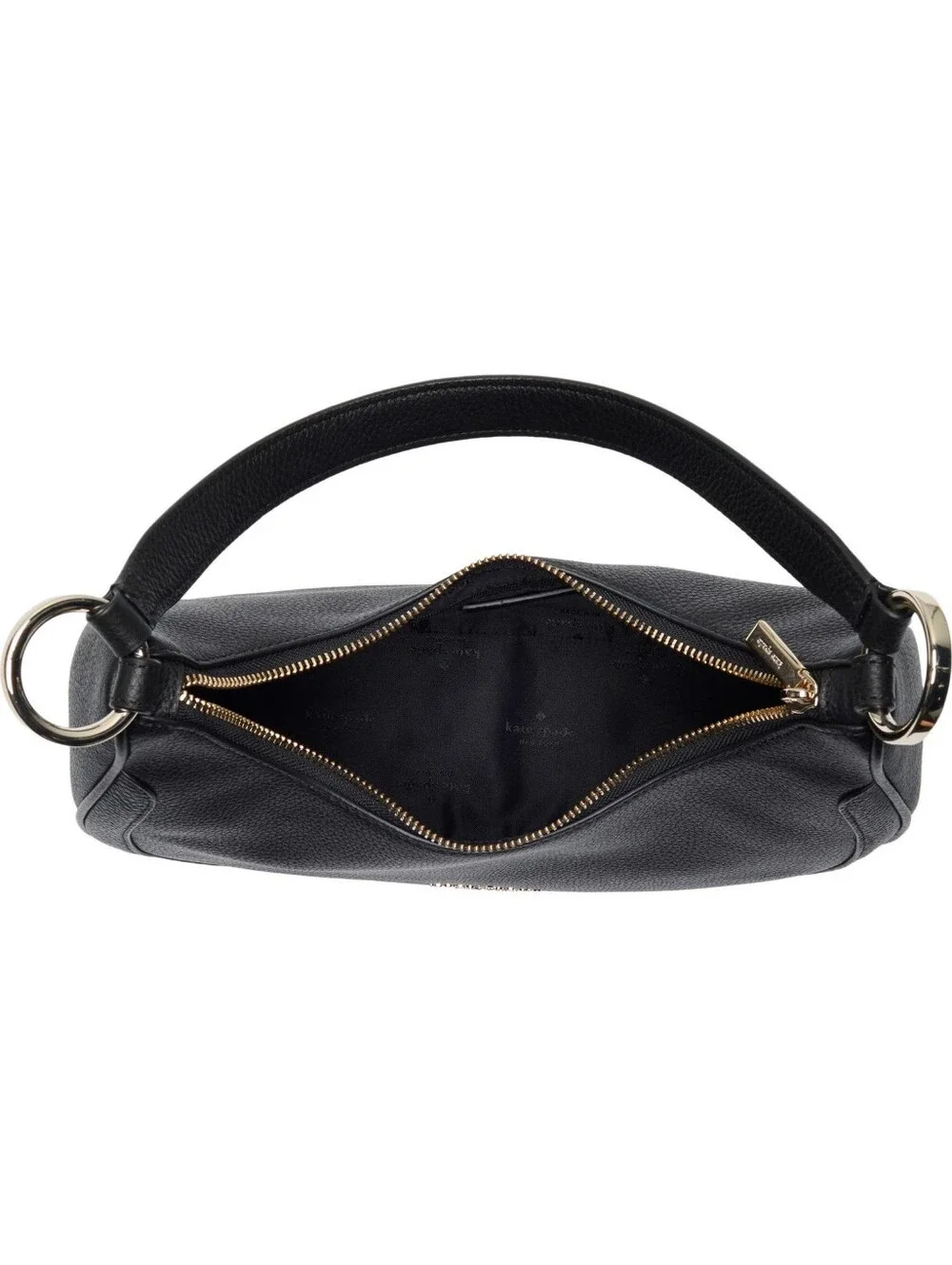 Kate Spade New York Leila Pebbled Leather Shoulder Bag-Black NWT Authentic